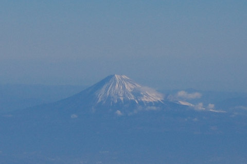 飛行機から富士山｜東京旅行