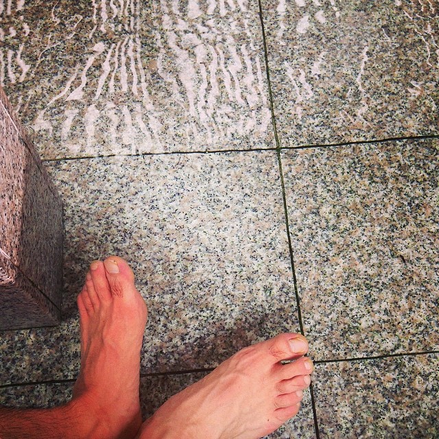 Foot bath, small onsen experience