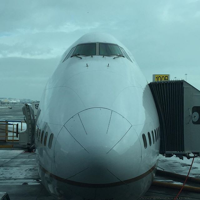 B747-400と正面から向き合う