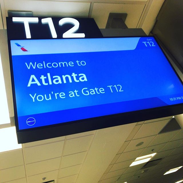 Arrived in Atlanta. First time to be in GA!