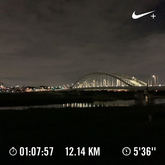 ♪大きな川を渡る〜橋が見える場所を・・・走りました。#nrc #running #jogging #ランニング #ジョギング