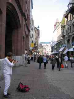 03/12/01 路上の音楽 路上バイオリン(バーゼル)